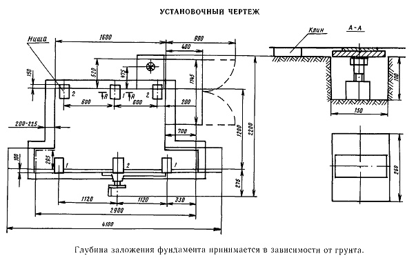 Установче креслення круглошліфувального верстата 3132